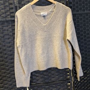 V-Neck Beige Sweater